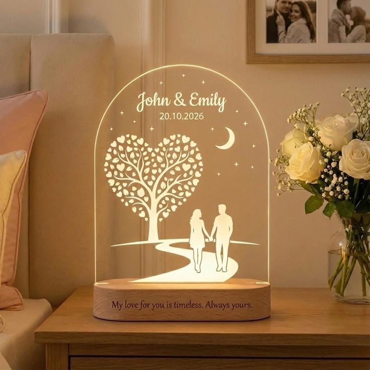 Premium Illuminated Acrylic Book Lamp